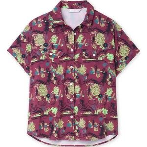 Stio‎ Womens Short Sleeve Shifter Shirt Triple Berry Biking Cowboy Small NWT